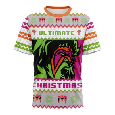 Hooktab The Ultimate Warrior WWE 3D T-Shirt