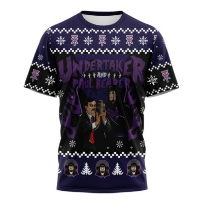 Hooktab Undertaker And Paul Bearer WWE 3D T-Shirt