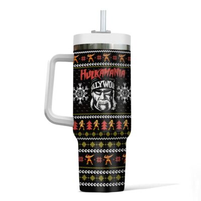 Hooktab Hulk Hogan Hulkamania WWE 40oz Stanley Shape Tumbler