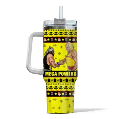 Hooktab The Mega Powers WWE 40oz Stanley Shape Tumbler