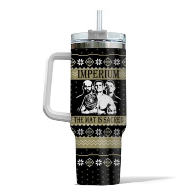 Hooktab Imperium The Mat Is Sacred Gunther WWE 40oz Stanley Shape Tumbler
