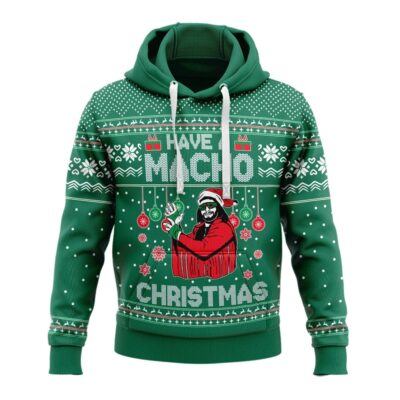 Hooktab Have A Macho Xmas Macho Man WWE 3D Hoodie