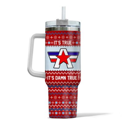 Hooktab Kurt Angle It’s Damn True WWE 40oz Stanley Shape Tumbler