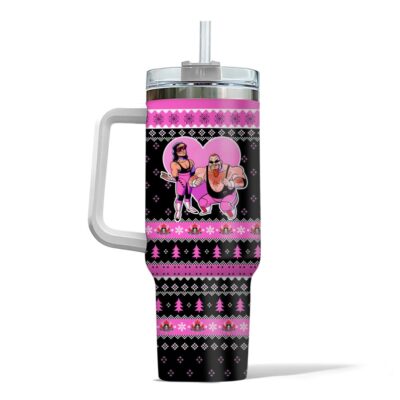Hooktab Hart Foundation Duo WWE 40oz Stanley Shape Tumbler