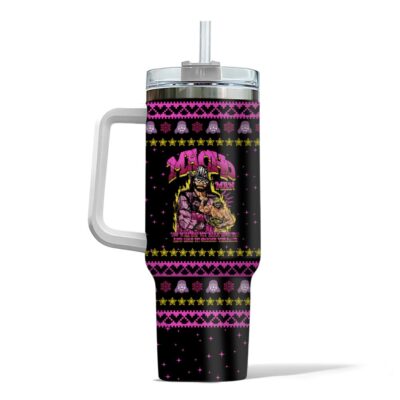 Hooktab Macho Man You Will Eat My Rear Rockets WWE 40oz Stanley Shape Tumbler