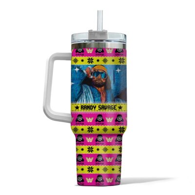 Hooktab Randy Savage WWE 40oz Stanley Shape Tumbler